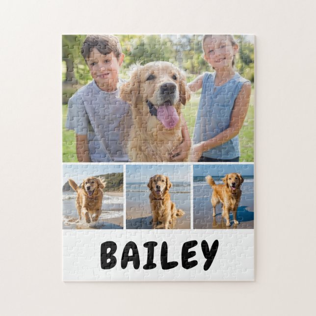 Dog Photo Collage Personalized  Jigsaw Puzzle (Vertical)