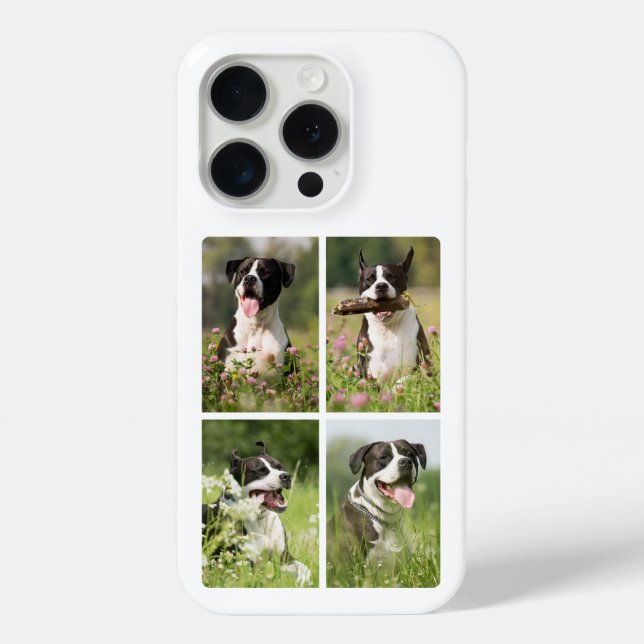 Dog Photo Collage Personalized Pet Case-Mate iPhone Case (Back)