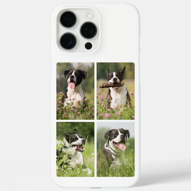 Dog Photo Collage Personalized Pet Case-Mate iPhone Case (Back)