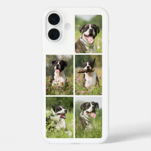 Dog Photo Collage Personalized Pet iPhone 16 Plus Case