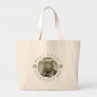 Dog Photo Custom Text Overnight Bag