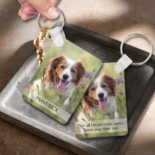 Dog Photo Double Sided Aluminum Keychain