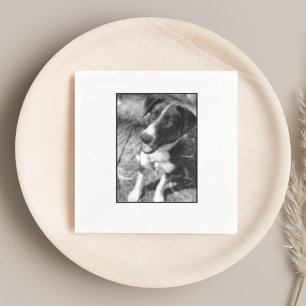 Dog Photo Idea Custom Dog Party Napkin
