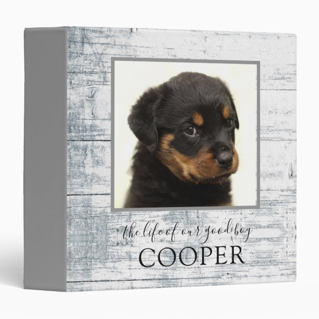 Dog Photo Keepsake Memories Binder (Front/Spine)
