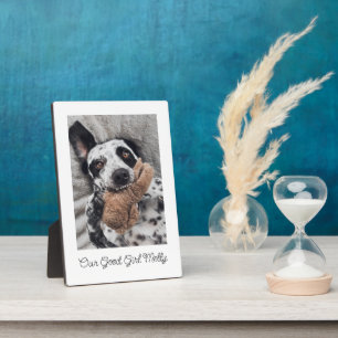 Dog Photo Memento Keepsake  Plaque