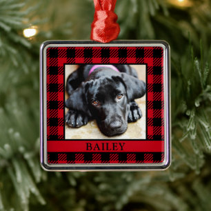 Dog Photo Metal Ornament