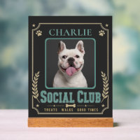 Dog Photo & Name Vintage Social Club