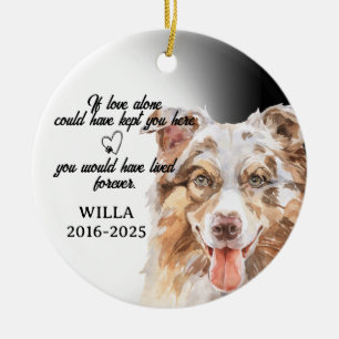 Dog Photo Ornament, Dog Memorial,Australian  Ceramic Ornament