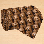 Dog Photo Personalized Tie<br><div class="desc">This customizable necktie offers a delightful way to celebrate your furry friend. It's designed to showcase a pattern of your chosen dog photo, creating a heartwarming and personalized fabric tribute. The tie itself becomes a canvas for the face of your beloved pooch, repeated across the fabric for an effect that's...</div>