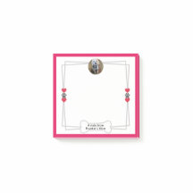 Dog Photo Post-it Notes with Paws & Hearts 