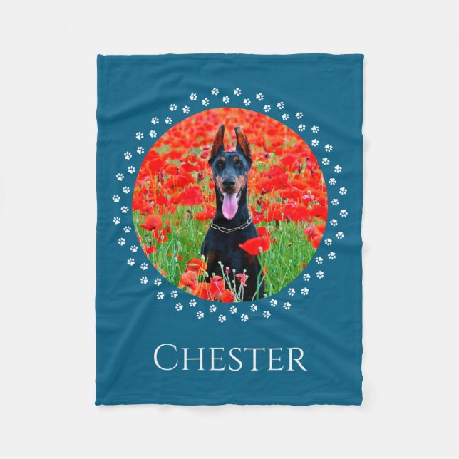 Dog Photo Shirt D Pet Gift  Fleece Blanket (Front)