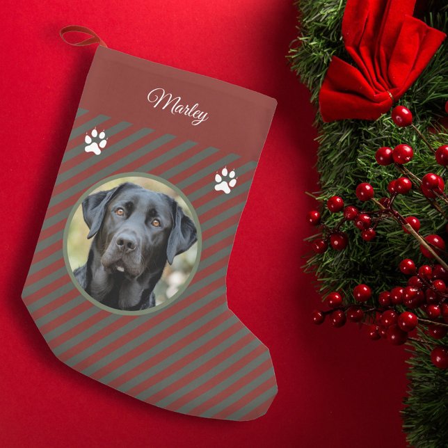 Dog Photo Small Christmas Stocking (Dog Photo Small Christmas Stocking)