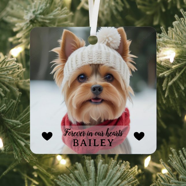 Dog Photo Sympathy Keepsake Ornament (Insitu)