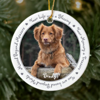 Dog Photo Sympathy Keepsake Pet Memorial