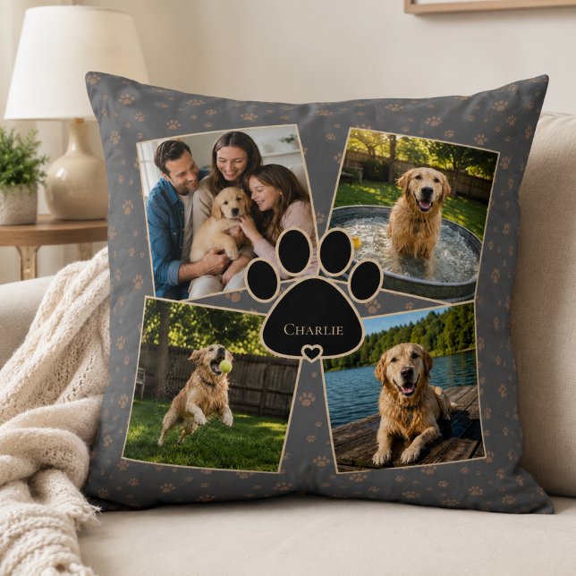 Dog photo throw pillow (Creator Uploaded)