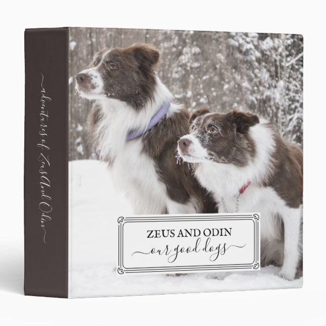 Dog Photos Keepsake Ring Binder (Front/Spine)