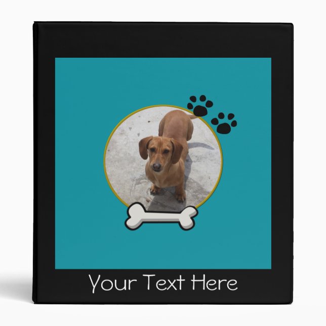 Dog Picture Frame  Binder (Front)