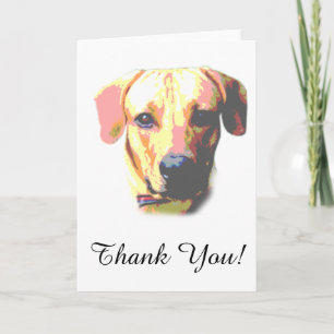 Dog Picture Thank You Card