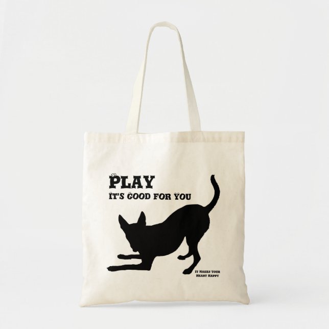 Dog Play Tote Bag (Front)