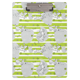 dog playing pattern background clipboard