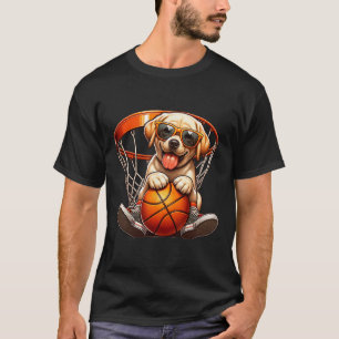 Dog Playing Sketll Costume Sports Lovers Dogs Play T-Shirt