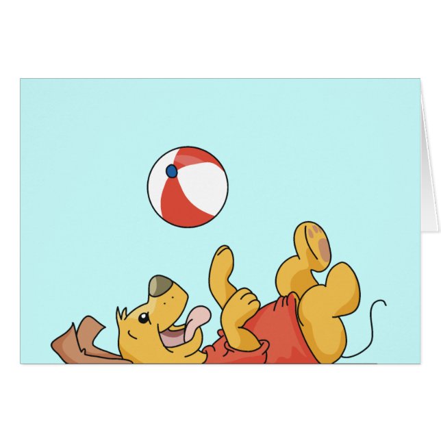 Dog Playing With Ball Tshirts and Gifts (Front Horizontal)