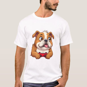 Dog Plays Video Games  (4) T-Shirt