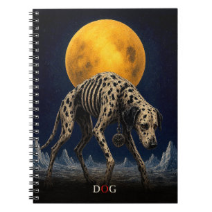 Dog Pocket Watch gothic Surreal Notebook