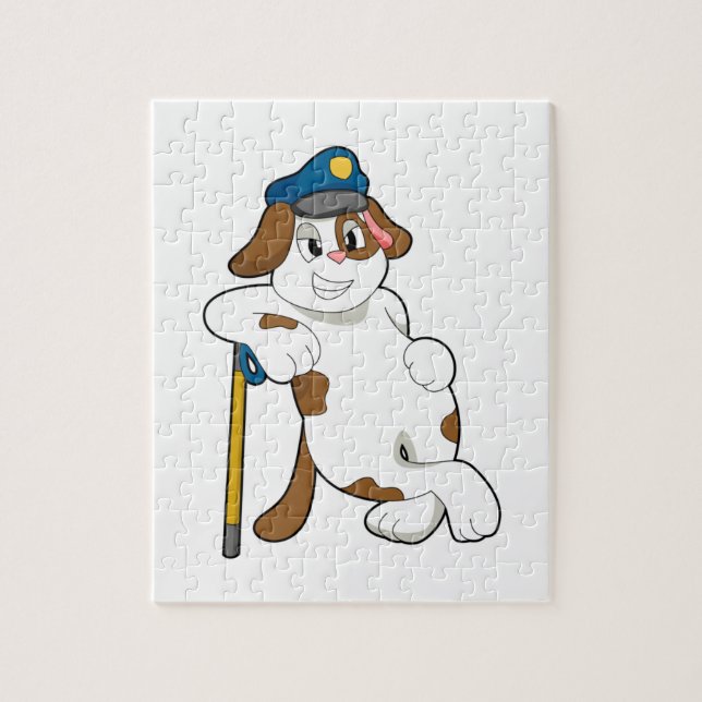 Dog Police officer Police hat Jigsaw Puzzle (Vertical)