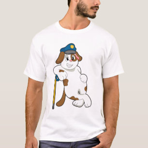 Dog Police officer Police hat T-Shirt