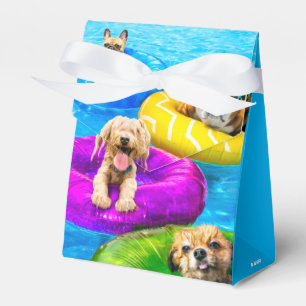 Dog Pool Party Favor Box