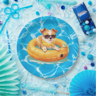 Dog Pool party  Paper Plate