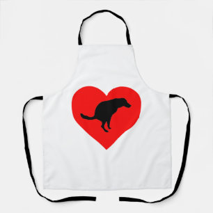 Dog Poop Heart    Apron