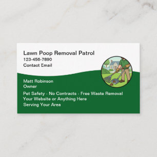 Dog Poop Removal Services  Business Card