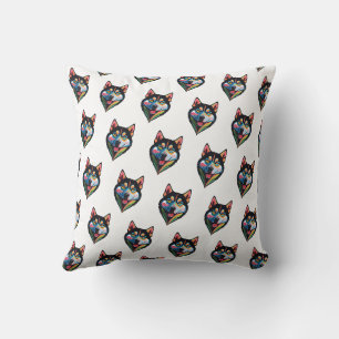 Dog Pop Art Throw Pillow