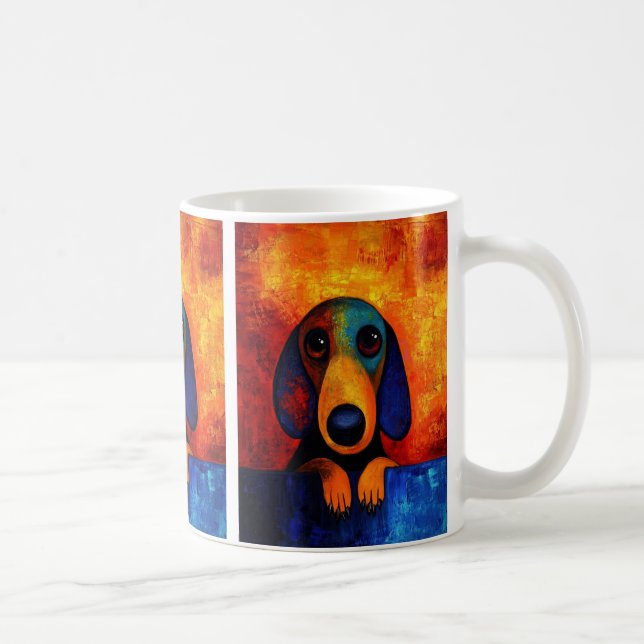 Dog Portrait Art Coffee Mug (Right)