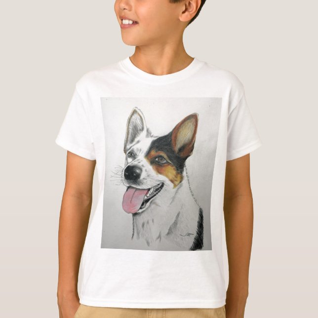Dog portrait, by Jim Ott T-Shirt (Front)