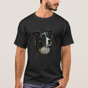 Dog portrait of mom Border Collie T-Shirt