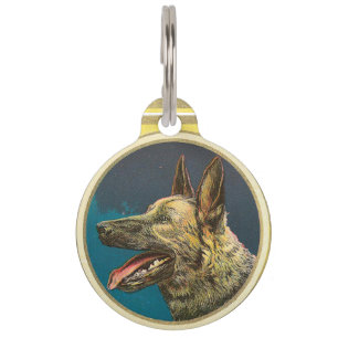 DOG PORTRAITS / German Shepherd/Photo Template Pet Tag