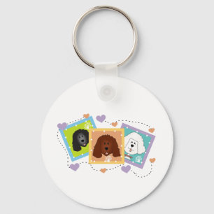 Dog Portraits Tshirts and Gifts Keychain