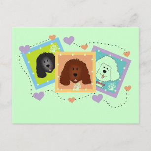 Dog Portraits Tshirts and Gifts Postcard