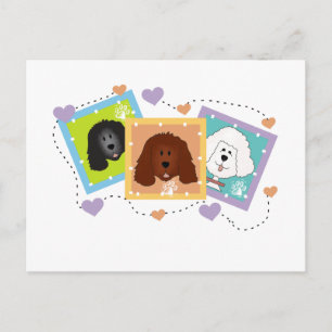 Dog Portraits Tshirts and Gifts Postcard