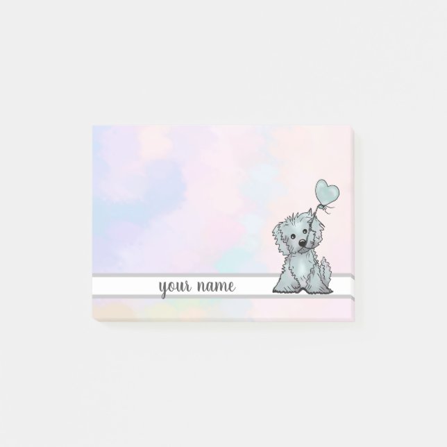 dog post-it adhesive label post-it notes (Front)