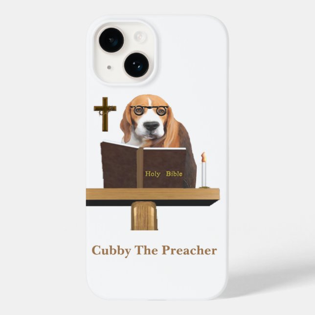 Dog Preacher Case-Mate iPhone Case (Back)