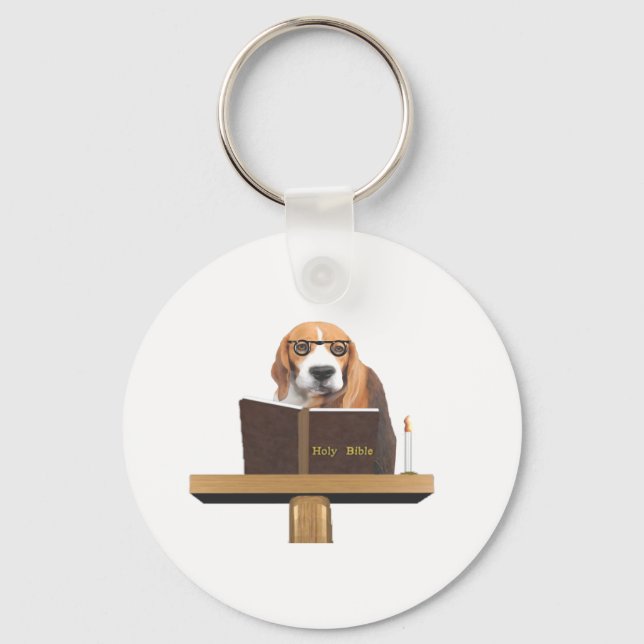 Dog Preacher Keychain (Front)