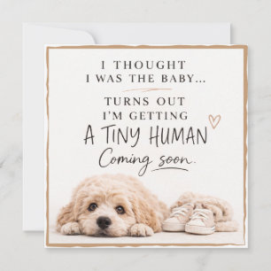 Dog Pregnancy Announcement Card