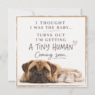 Dog Pregnancy Announcement Card
