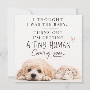 Dog Pregnancy Announcement Card