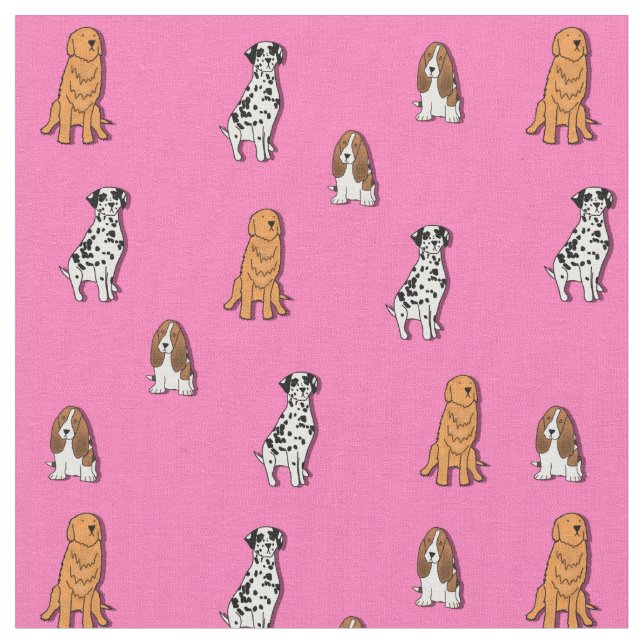 Dog Print Fabric (Close Up)