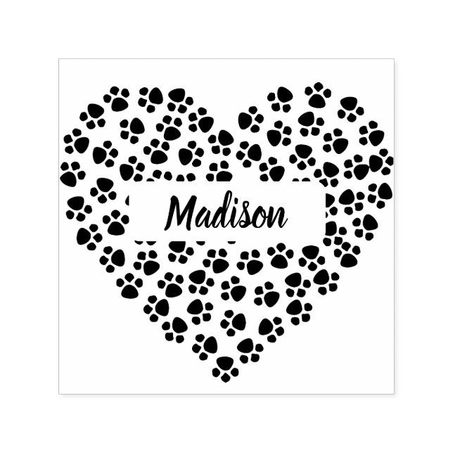 Dog Print Personalized  Self-inking Stamp (Design)